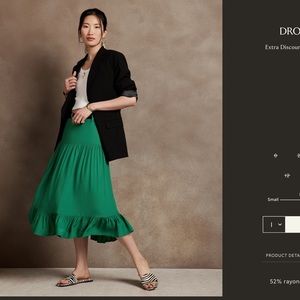 NWT Banana Republic Factory MIDI Skirt Size 10